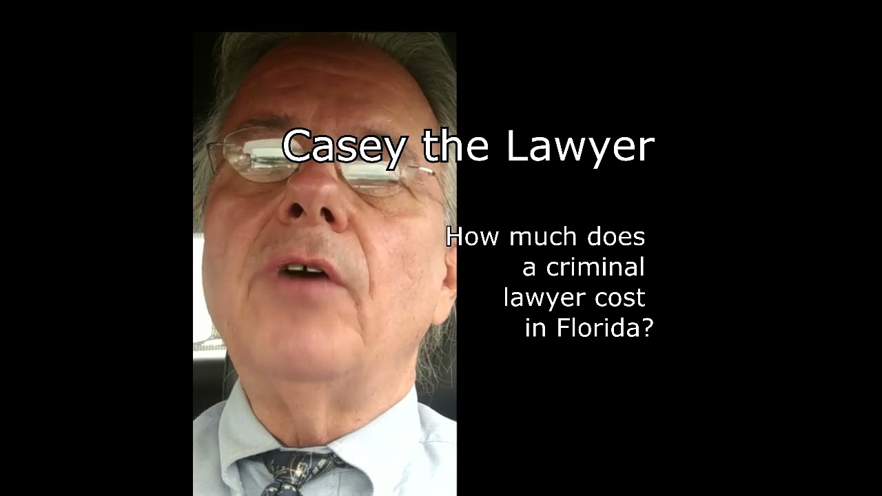 How much does a criminal lawyer cost in Florida?