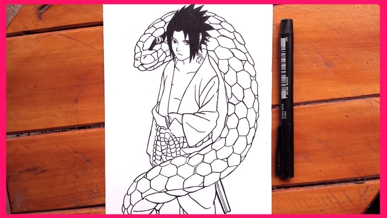 COMO DESENHAR O SASUKE UCHIHA