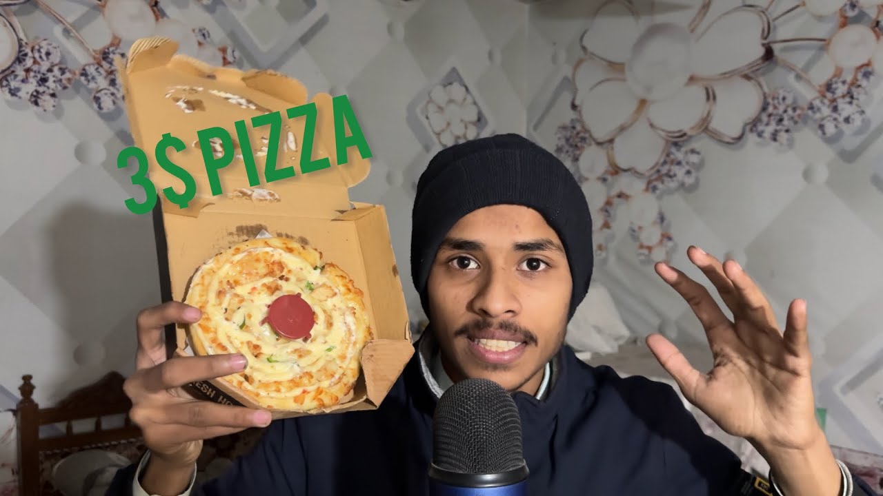 ASMR Eating 3$ Pizza 🍕 