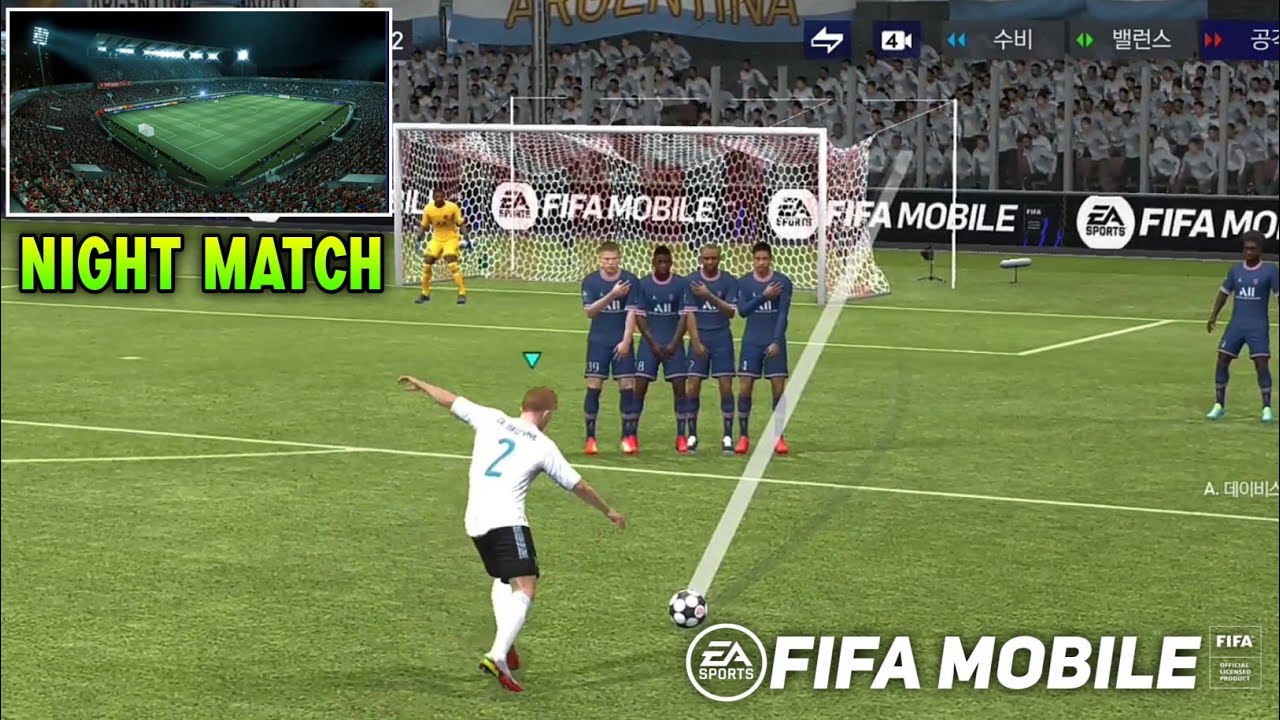 Night Mode H2H Match at Central Stadium | FIFA Mobile 22 Nexon Korea
