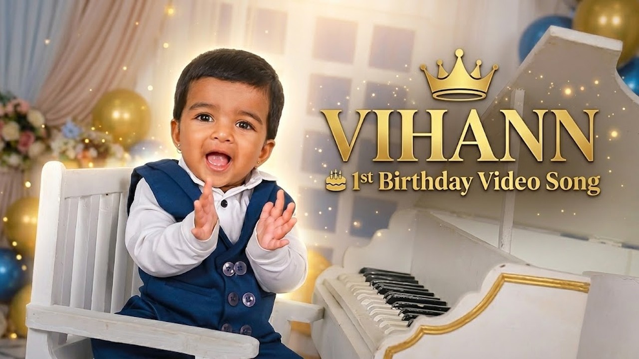 Chinnari ponnari Bangaru kanna  #Vihaan Pre Birthday Teaser #2025 best indoor Birthday shoot song