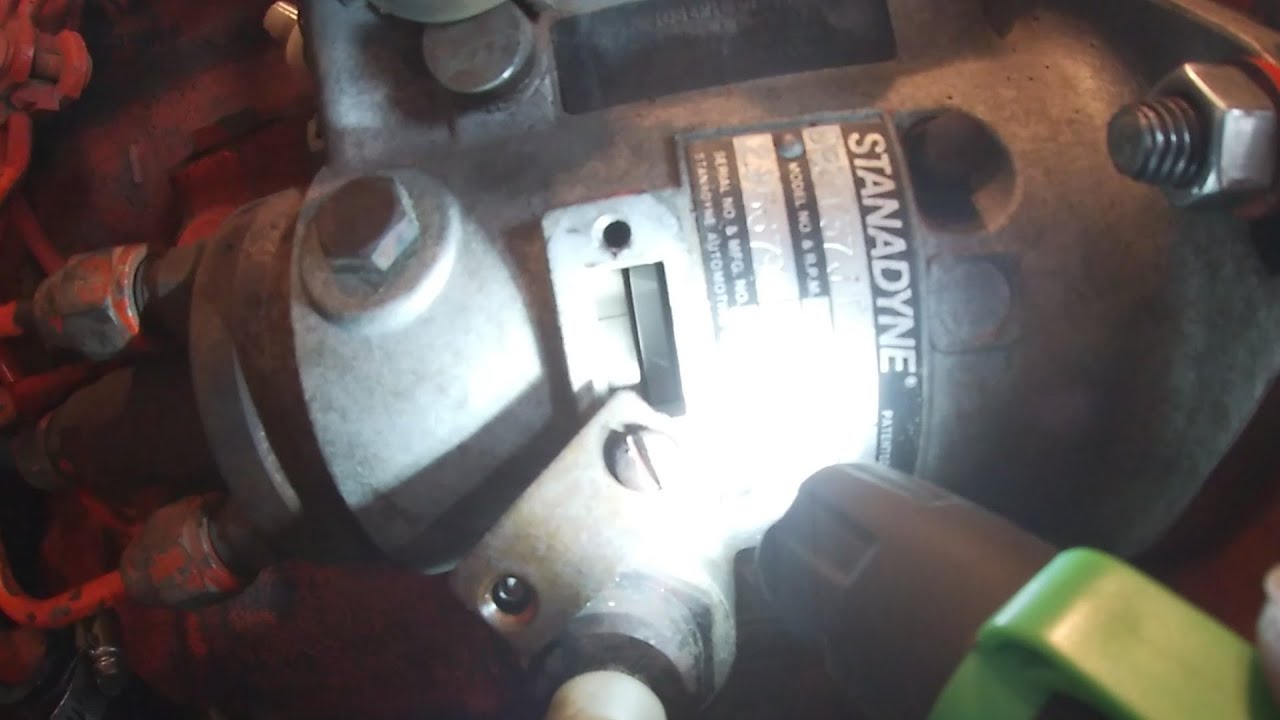 How to set diesel pump timing Allis Chalmers 433I. basic concept for the 301, 426 and Buda engines.