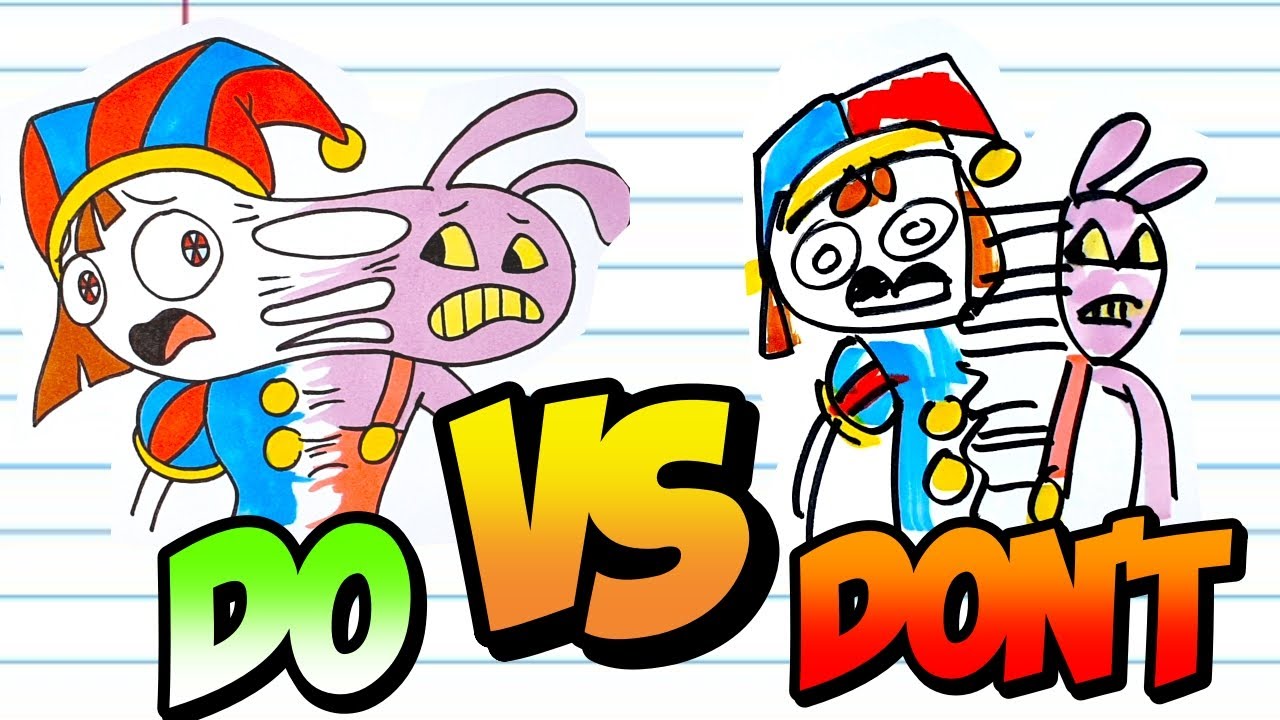 The SAD Story of Jax & POMNI The AMAZING DIGITAL CIRCUS (Drawings)