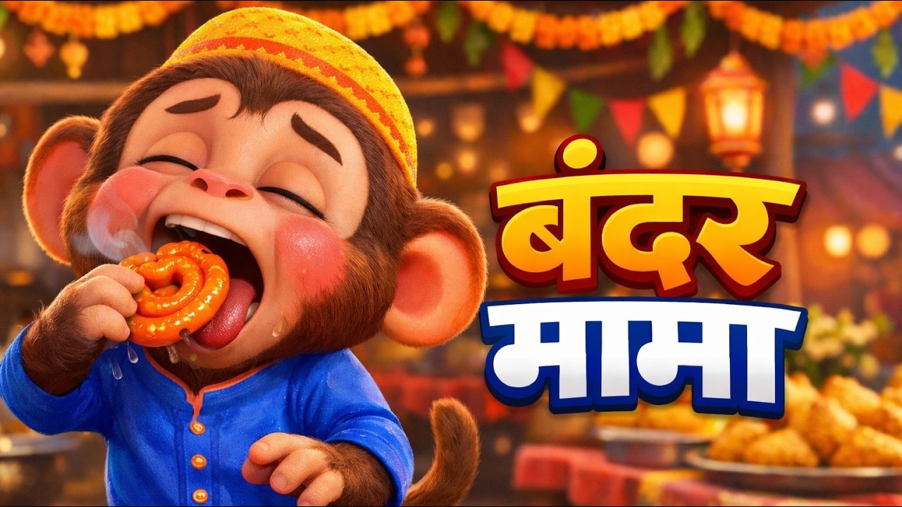 बंदर मामा पहन पजामा | Bandar Mama Pahan Pajama | Funny Hindi Rhymes for Kids | Akkad Bakkad Kids