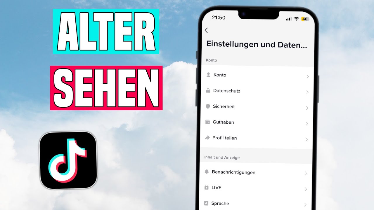 TikTok Account Alter sehen | So findet ihr euer Geburtsdatum heraus