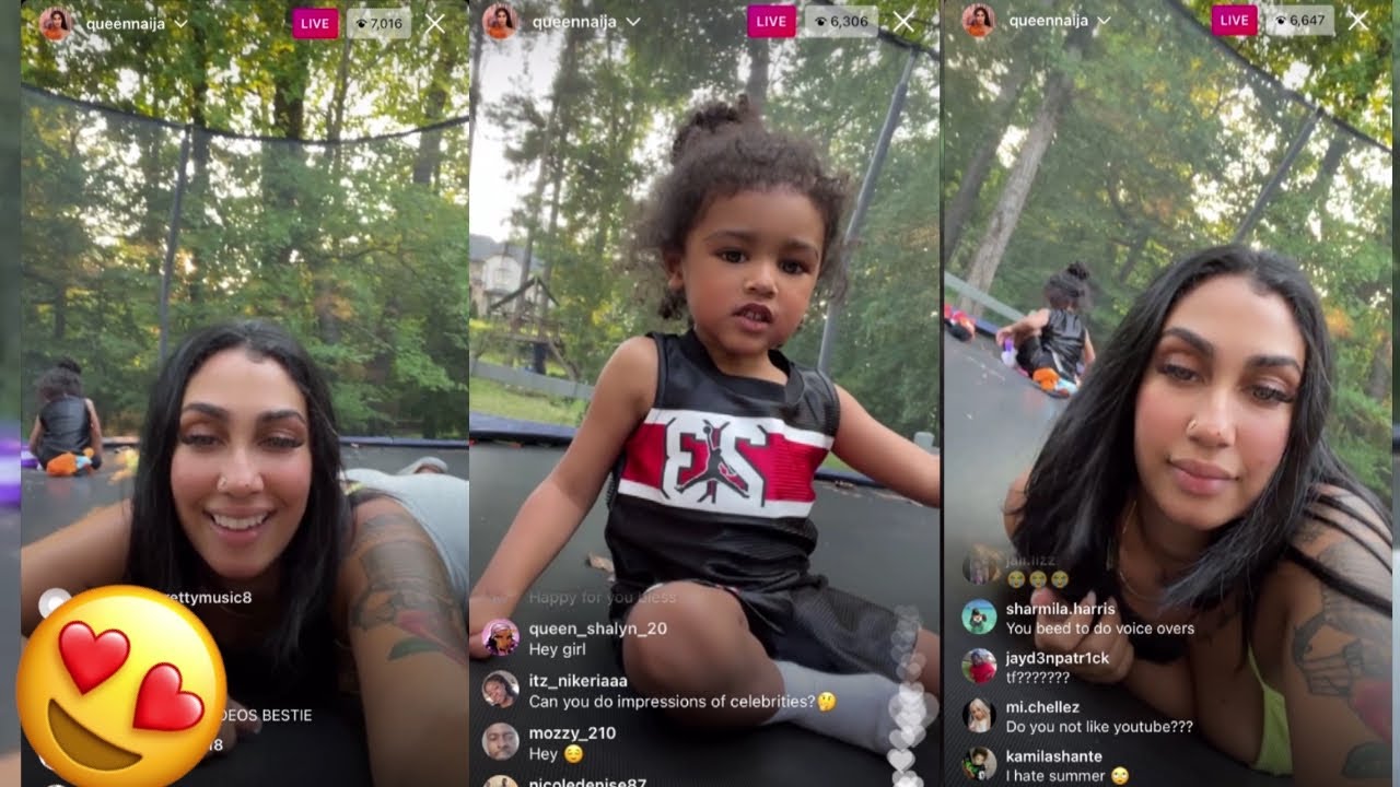 Queen Naija and Legend cute 4th of July Instagram live 😍