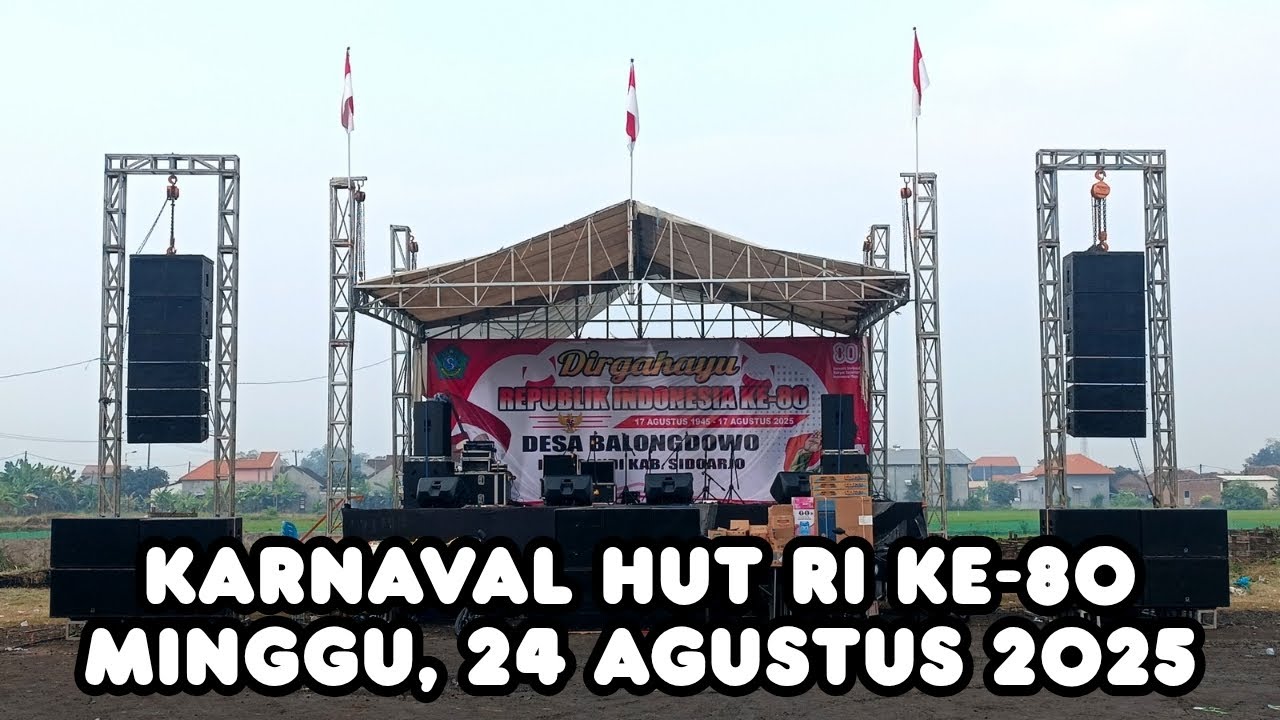 Karnaval HUT RI ke-80 Desa Balongdowo, Candi, Sidoarjo