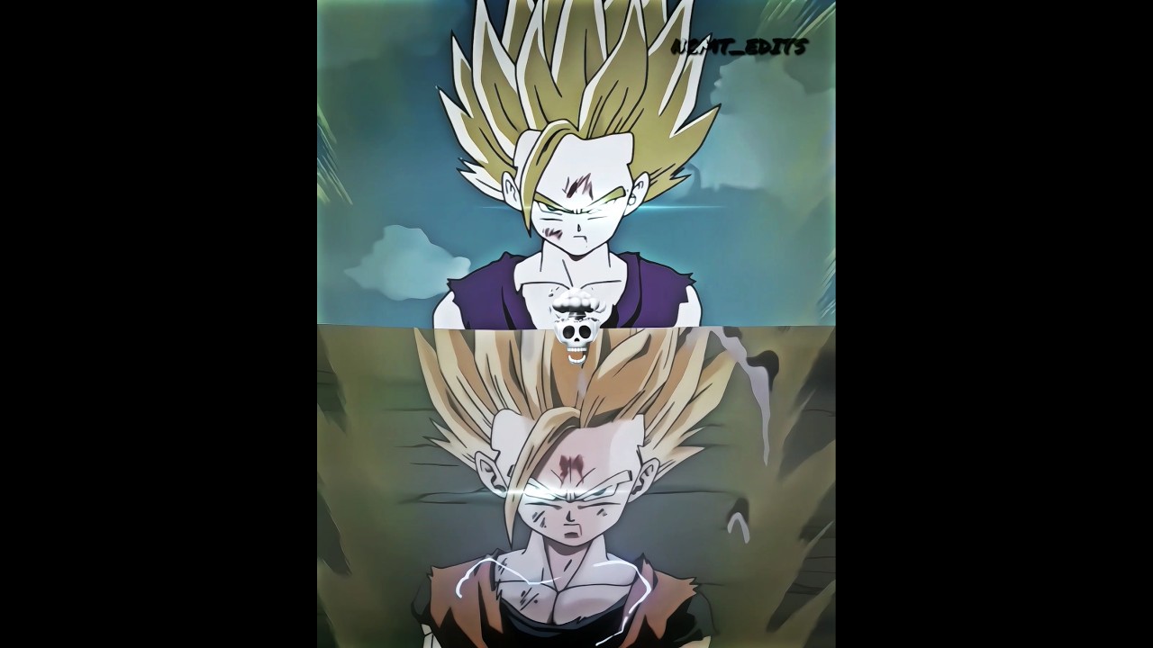 Gohan SSJ2 Putting fear into his opponents ☠️💀 #gohan #ssj2 #dbz #dbs #skulledit