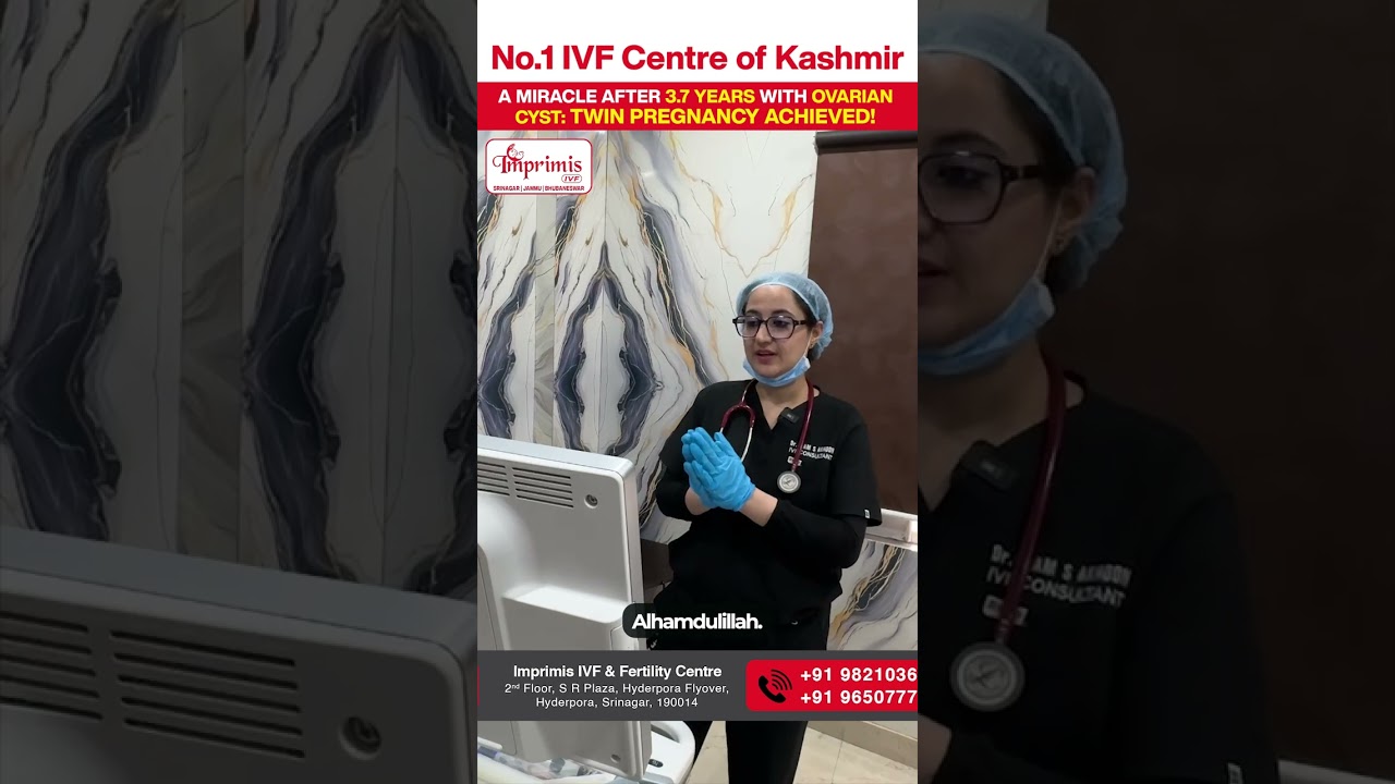Twin Pregnancy after 3.7 Years | Ovarian Cyst | Right Tube Blockage Treatment | Imprimis IVF Centre