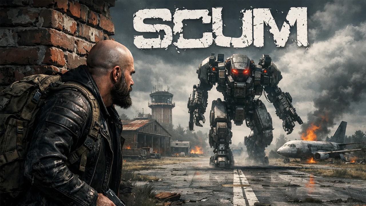 SCUM Выживание #28 На аэропорту ПОПАДАЛОВО...