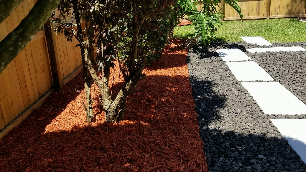 Custom Landscape Renovation Lava Rock - After