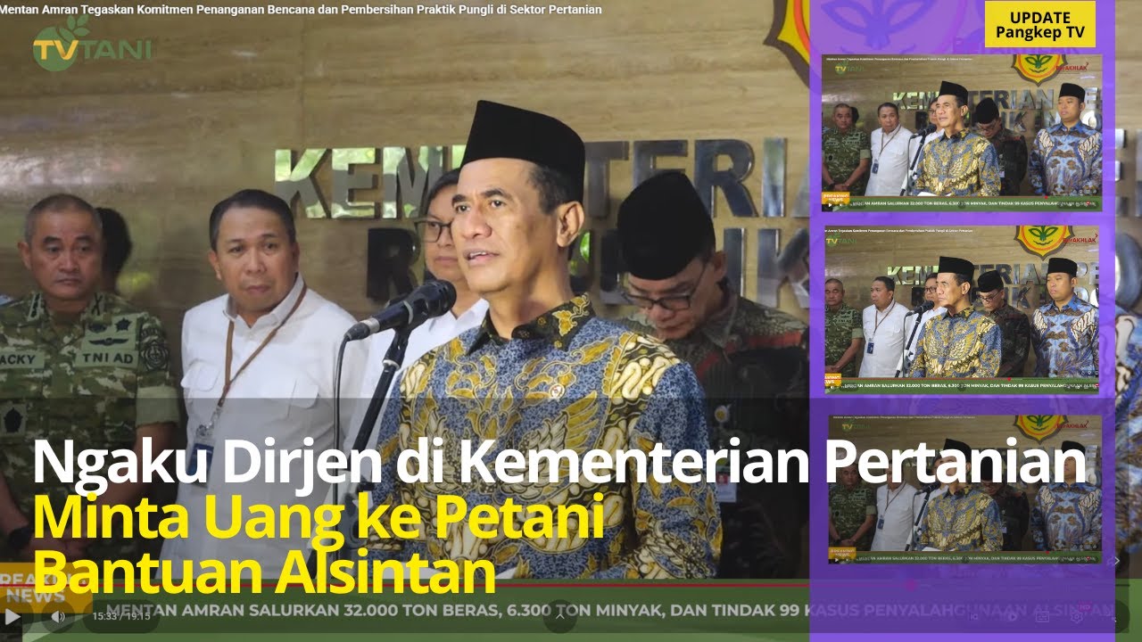 Mentan Andi Amran Sulaiman Pecat Staf, Karena Minta Uang Rp600 Juta Satu Titik Bantuan Alsintan