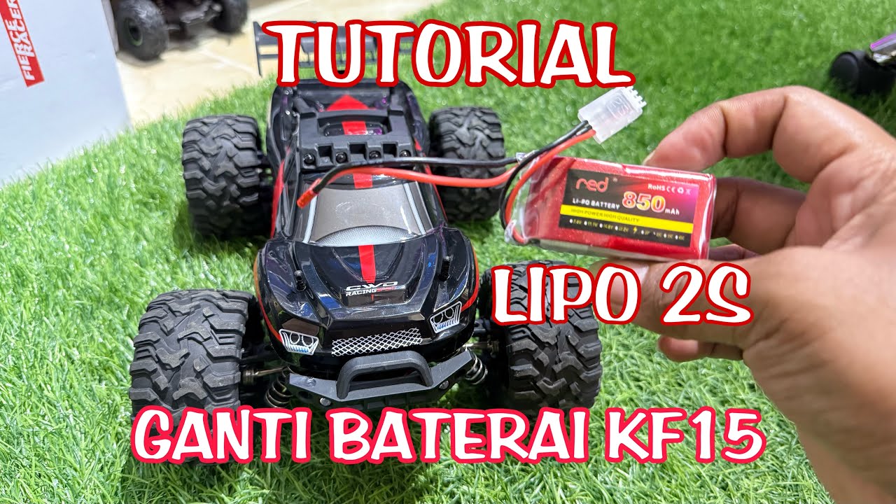 Tutorial Ganti Baterai Cadangan RC KF15 Pakai Baterai LIPO 2s JST 