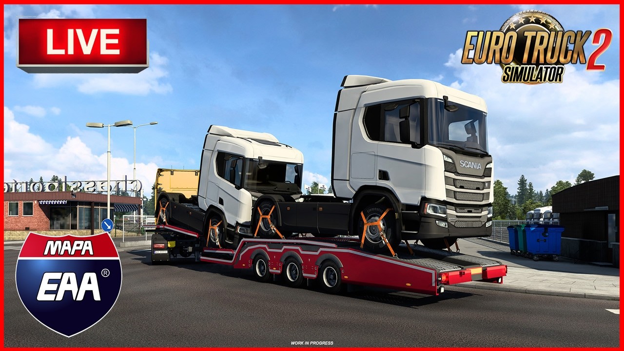 Continuação da entrega no mapa  EAA ETS2
