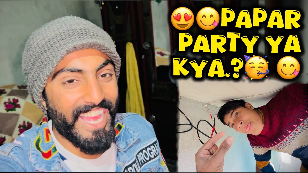 😋Papar Party 🥳😂Ya Kon Si Party Hai Bhai 	•	PAPAD PARTY 😋	•	PAPAD TIME 🔥	•	CRUNCHY PARTY 🎉