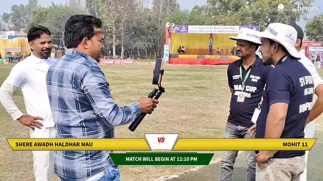 Shere Awadh Haldhar Mau vs Mohit 11 live cricket match | Raaj Cup 2026 live - Niyazi Stadium Rajwap