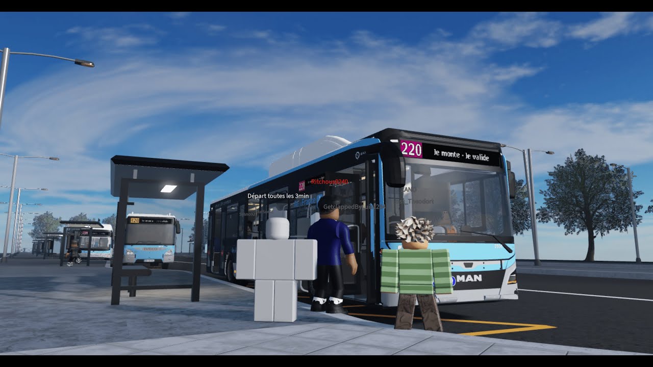 Ligne 220 Bus RATP Fr (Torcy RER - Bry-sur-Marne RER) | Bus Roblox | Ligne 220