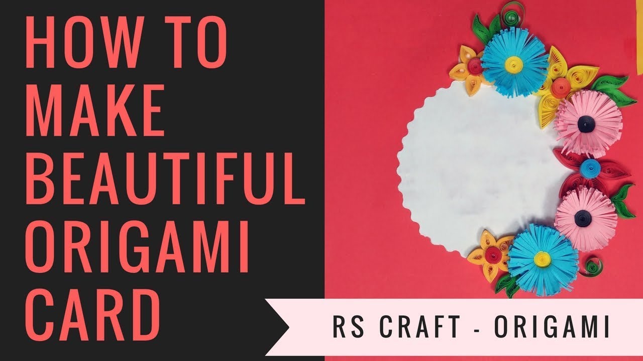 How to Make Beautiful Origami Card - Very Easy to Make