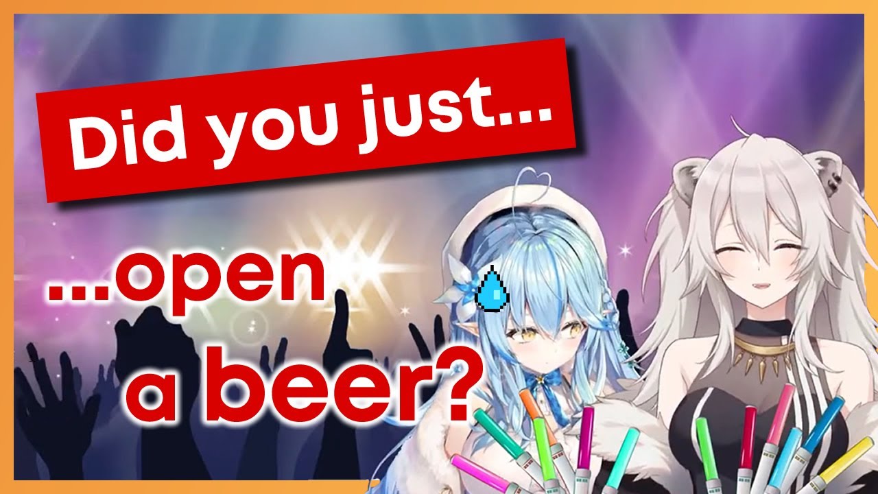 Lamy and Botan present Hololive 2nd Fes... sober!?!  Chat hears a beer can opening... [Eng Sub]
