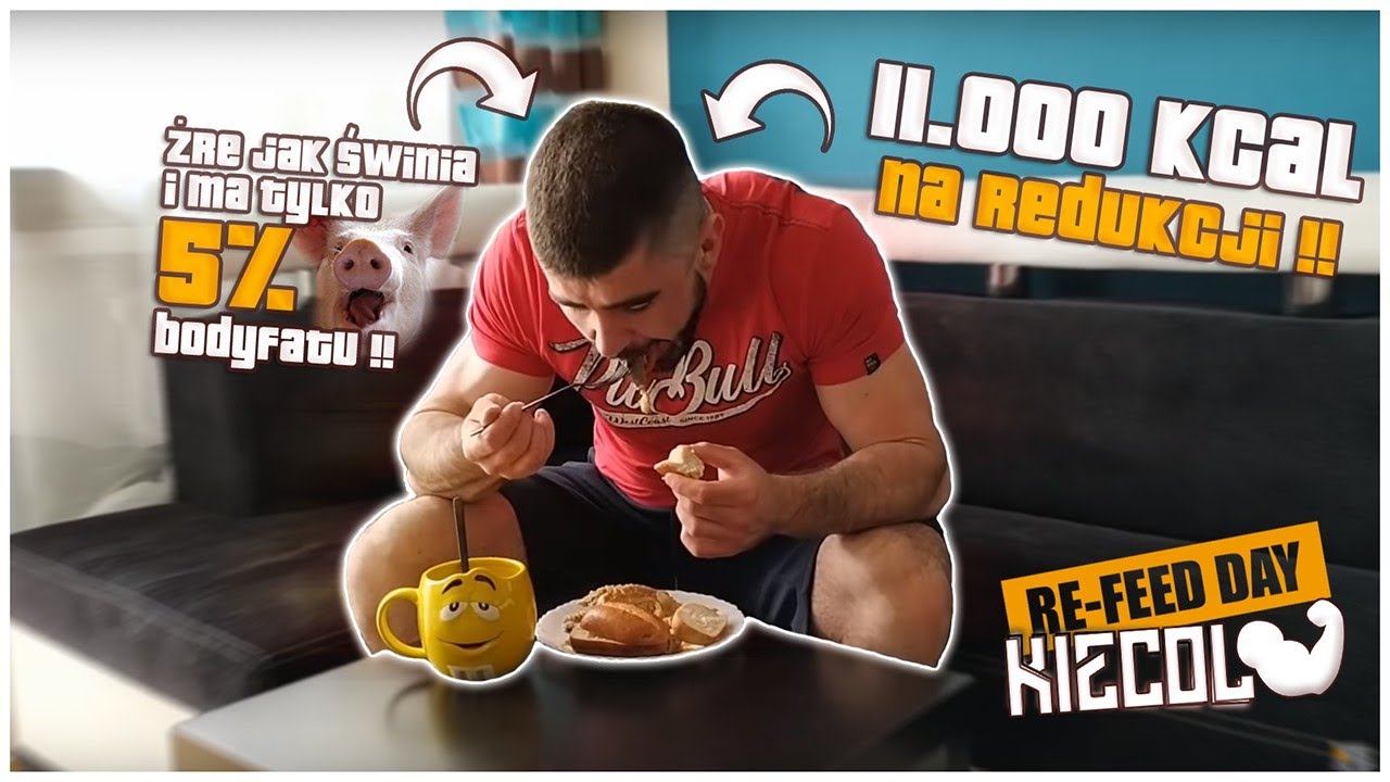 11 000 KCAL NA REDUKCJI CHALLENGE  - KIECOL POKAZUJE JAK ZROBIĆ DOKUR*IONĄ FORME ŻRĄC JAK ŚWINIA xD