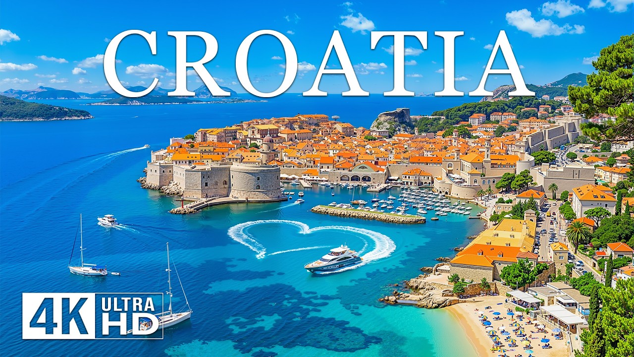Croatia 4K Drone Footage 🇭🇷 | Dubrovnik Old Town, Adriatic Coast & Crystal Island Views | Deep House