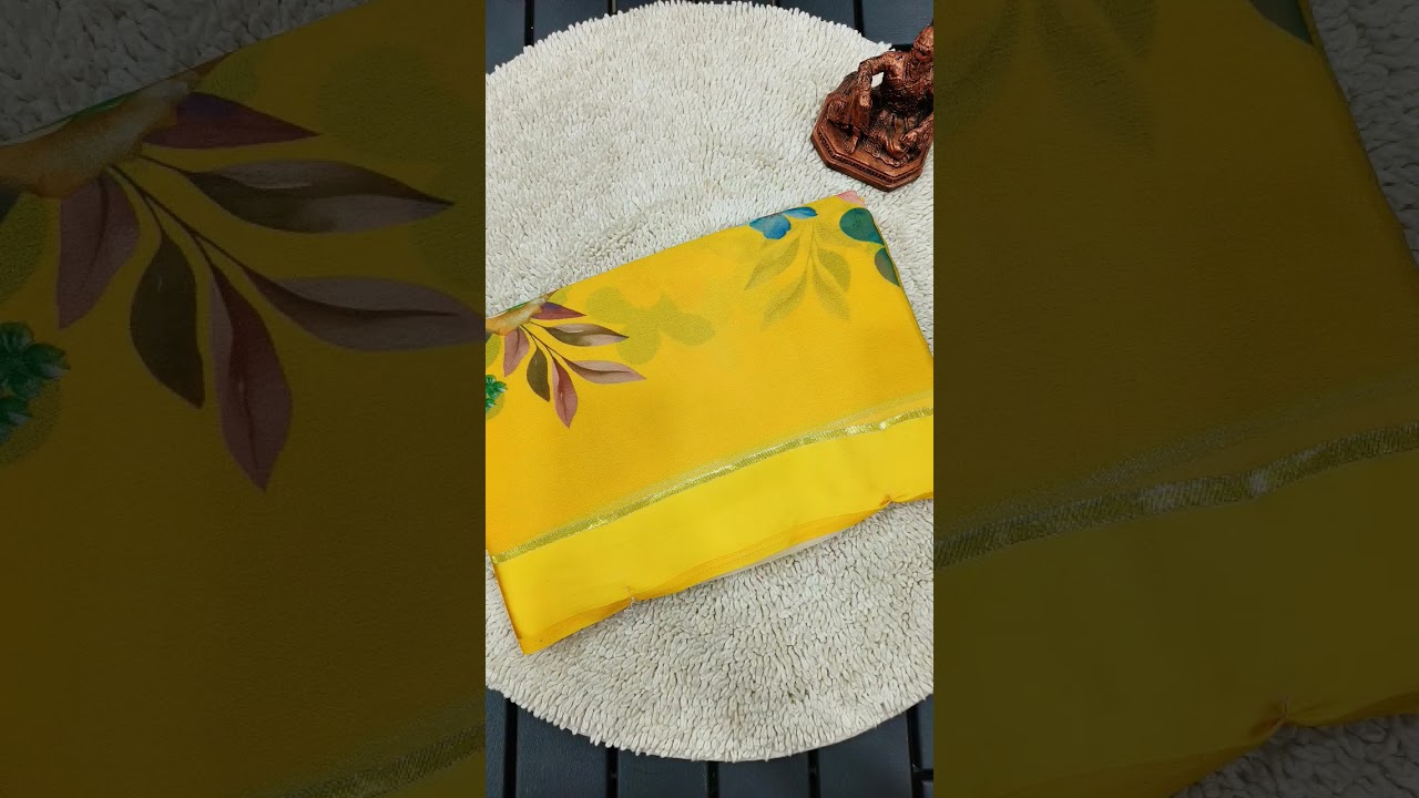 Georgette saree ₹650+shipping whatsapp 9444115140 #diwalispecial #sareetale #sareelove