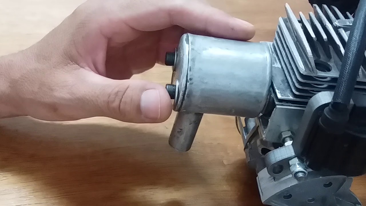 motor de roçadeira 26cc adaptado para aeromodelo
