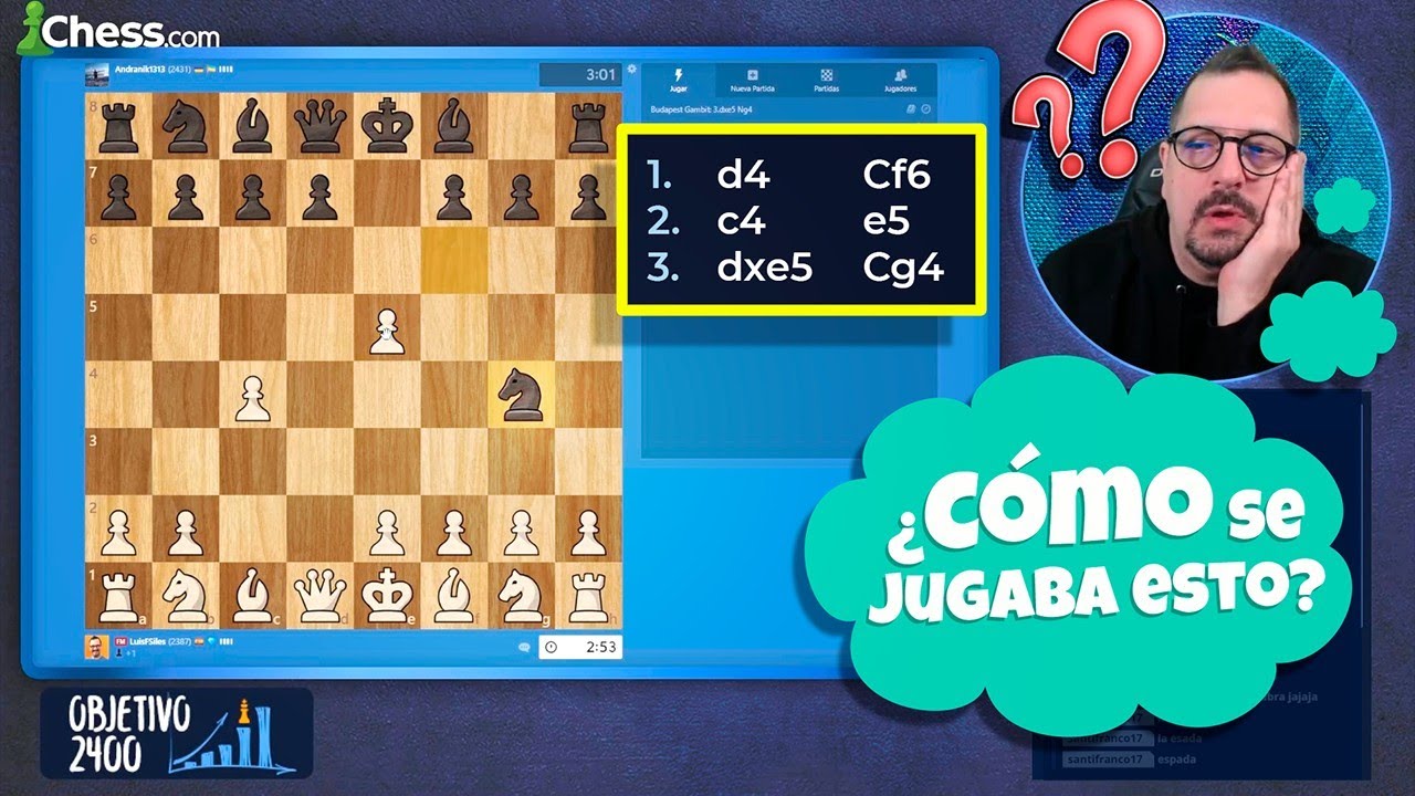 💯 Tratando de REFUTAR el GAMBITO BUDAPEST
