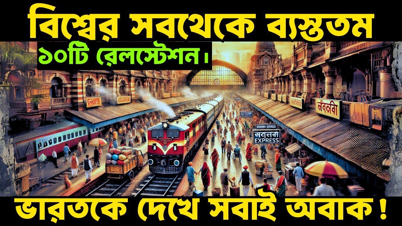 পৃথিবীর শীর্ষ ১০টি ব্যস্ততম রেলস্টেশনের তালিকা 2025 | Top 10 Biggest Railway station in the World