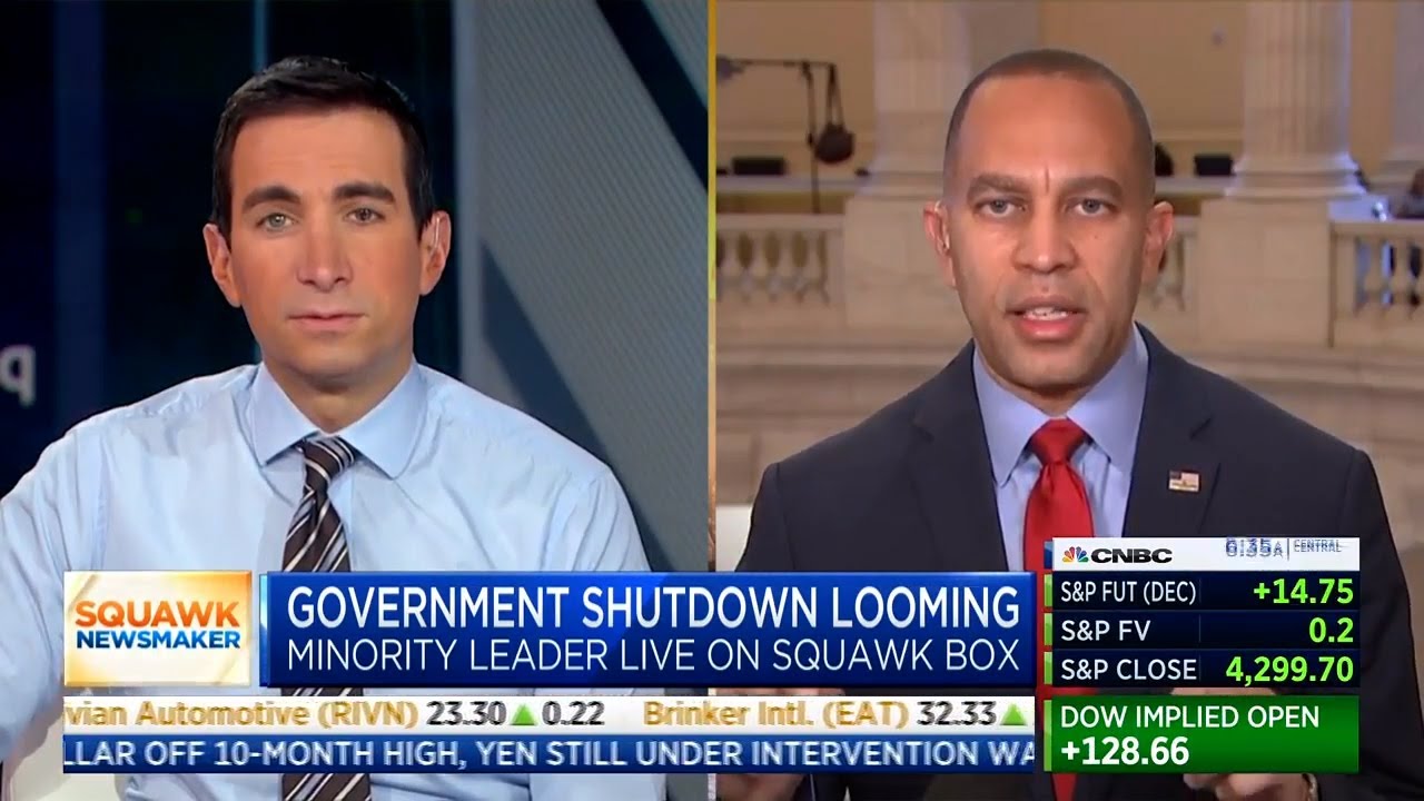 Leader Jeffries joins CNBC's Squawk Box