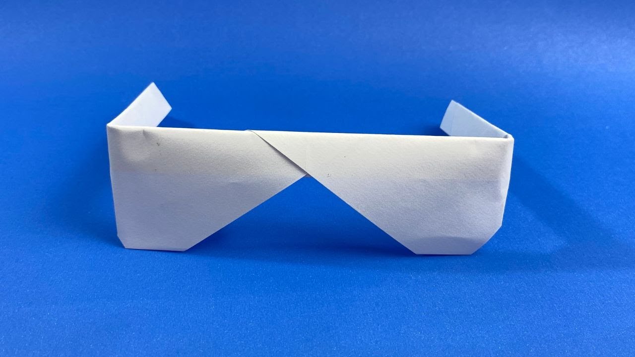 Как сделать очки оригами | Мастер-класс по изготовлению очков из бумаги своими руками