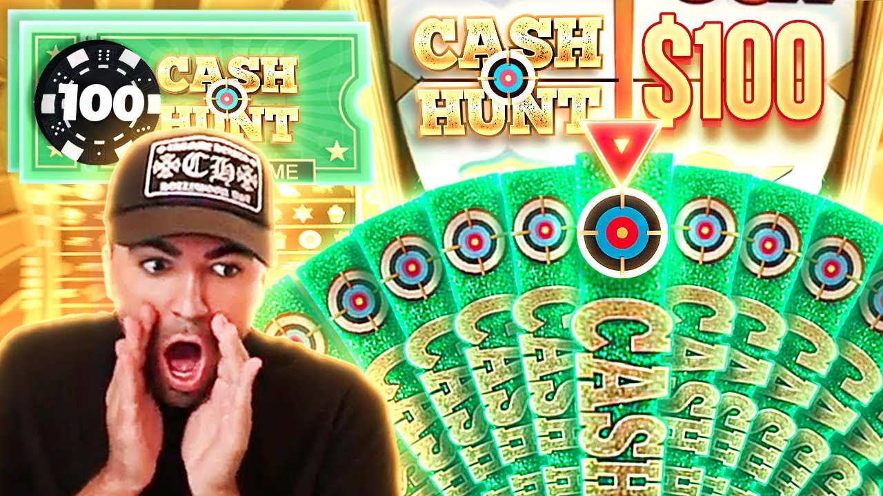 I HIT A CASH HUNT BONUS ON A HUGE $100 CRAZY TIME BET!