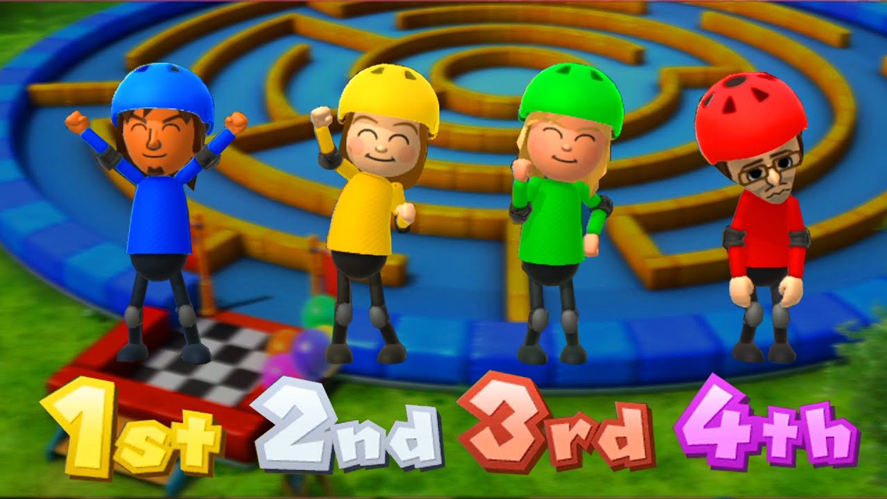 Wii Party U Minigames - Yuya Vs William Vs Olga Vs Polly (Master Difficulty)