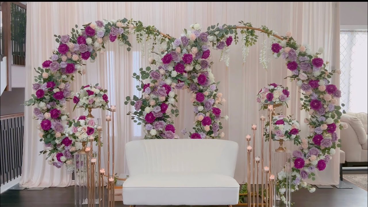 DIY - Double Floral Arch Backdrop