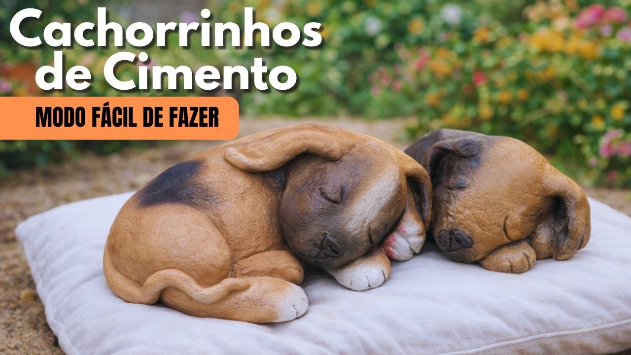 Transformei Isopor em um Cachorro de Cimento – Veja o Resultado! #diycrafts #decoraçãocriativa #arte