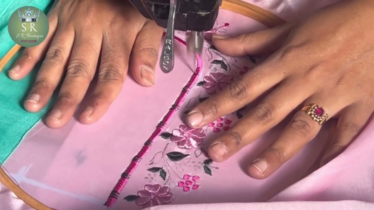 Converted hand work to Ralsona machine embroidery#viralvideo 