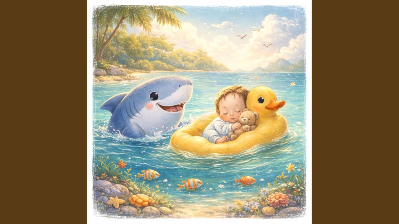 Little shark dressed in pink