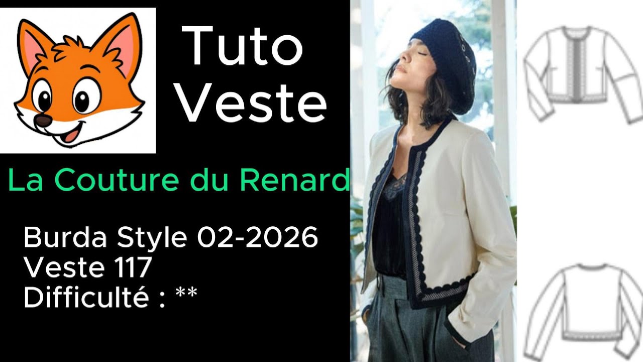 Pas à pas couture : veste 117 style Chanel | Burda février 2026 #veste #couture