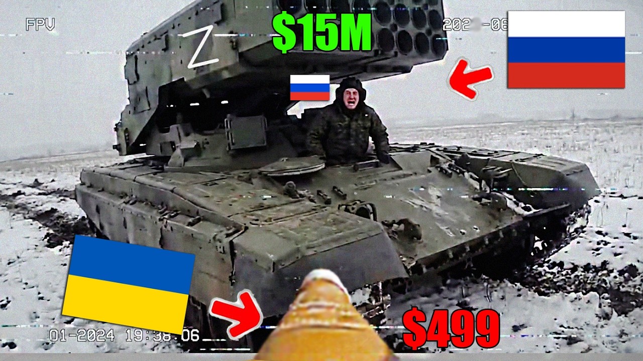 Ukrainian FPV Drone Destroys Russian Weapons Worth $15,000,000 in Belgorod!!!
