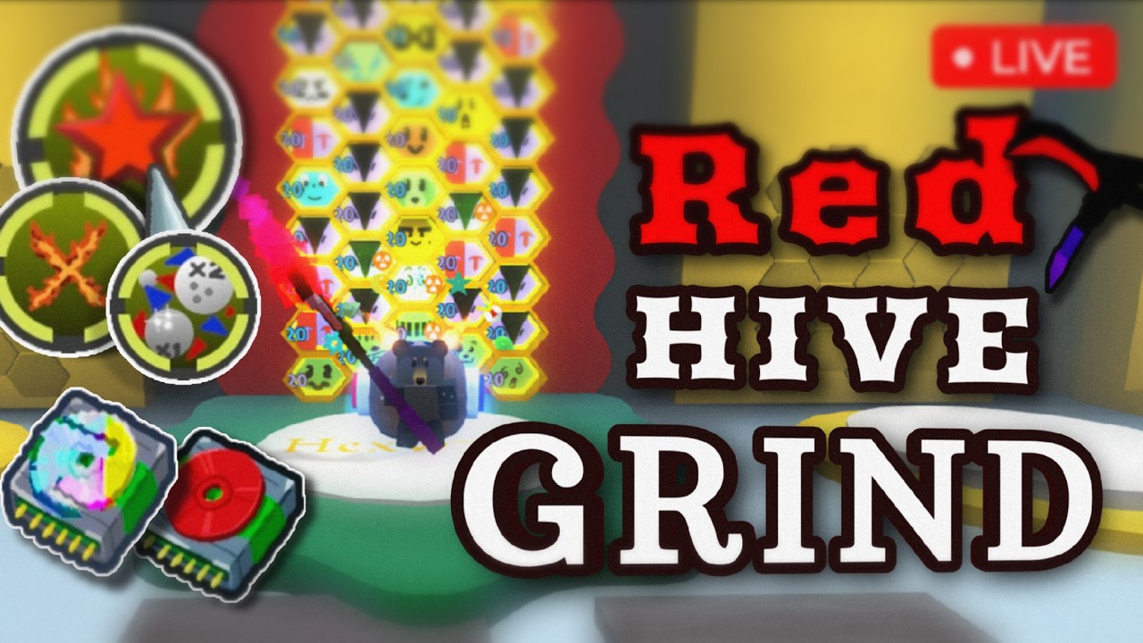 BOOSTING with NEW RED HIVE SKILL HONEYDAY SOON - Bee Swarm Simulator LIVE