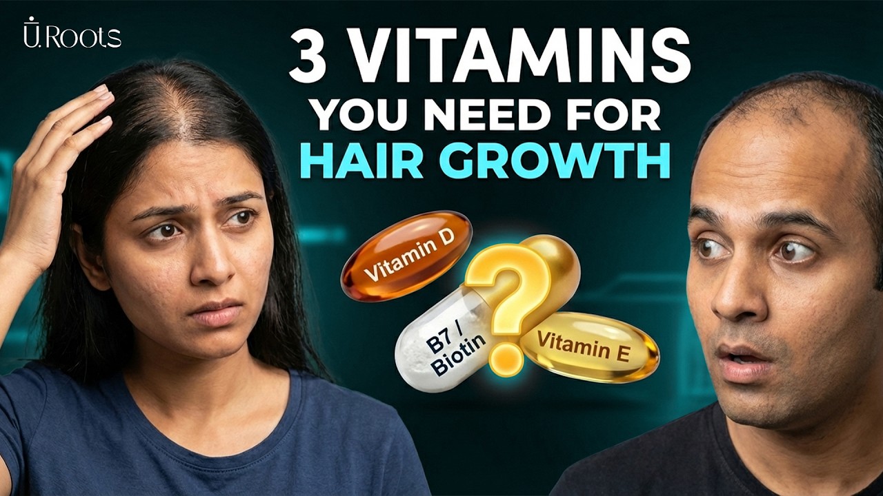 3 Best Vitamins for Hair Growth That Actually Work | Healthy Hair Vitamins Explained | Uroots QHT