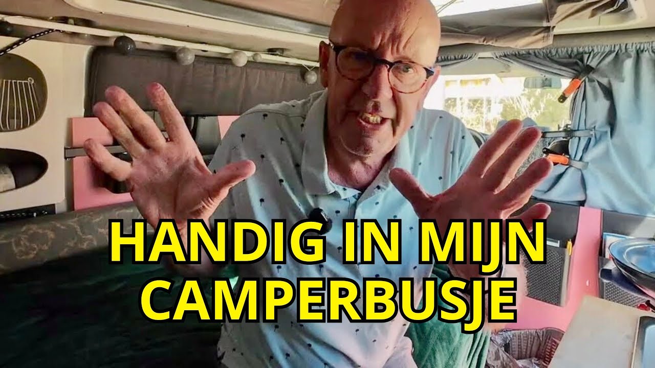 CAMPERBUSJE: TV - INTERNET - ELEKTRISCH - TOILET. En we rijden naar de volgende bestemming.