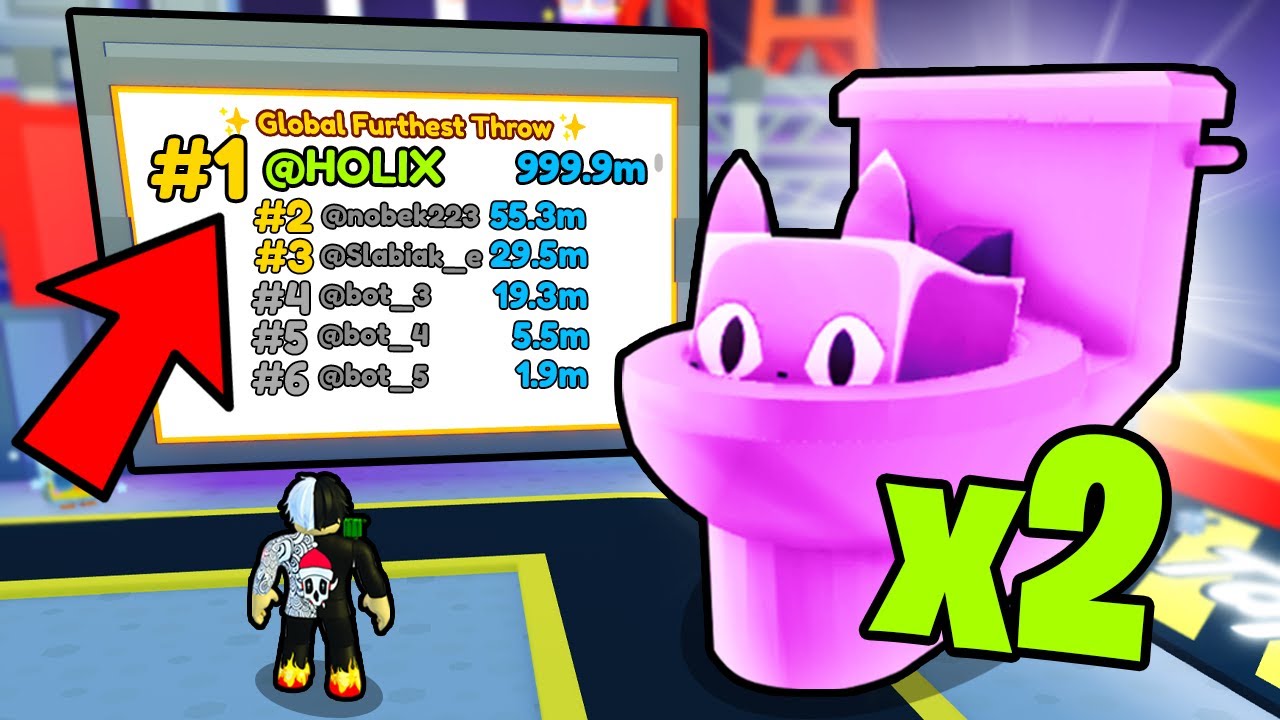 ZDOBYŁEM 2 DM TOILET CAT ABY WBIĆ TOPKĘ w PET SIMULATOR X
