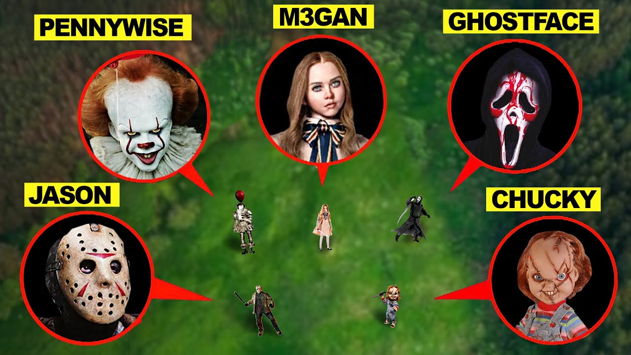 ДРОН СЪЕМАЛ ВСЕХ ХЭЛЛОУИНСКИХ GHOSTFACE, M3GAN, PENNYWISE В РЕАЛЬНОЙ ЖИЗНИ! Полный фильм