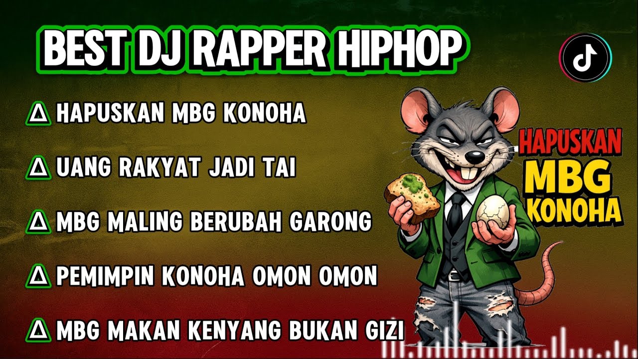 BEST DJ RAPPER HIPHOP || UANG RAKYAT JADI TAI || HAPUSKAN MBG KONOHA || SINDIRAN PEDAS  #djhiphop 