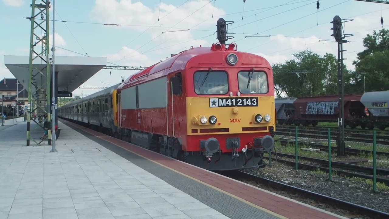 M41 2143 indul Kaposvár - Fonyód személyvonattal (2024.06.18)
