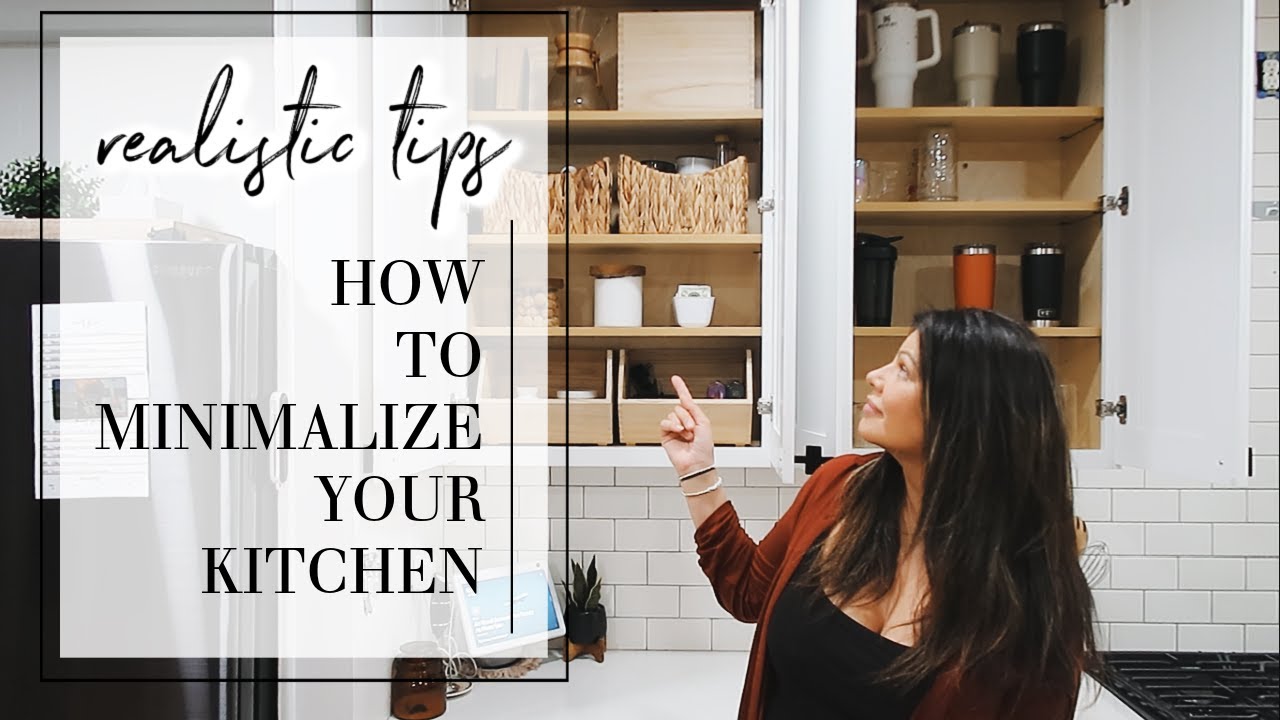 20 REALISTIC TIPS on HAVING A MINIMALIST KITCHEN + Kitchen Tour | Relaxing Video