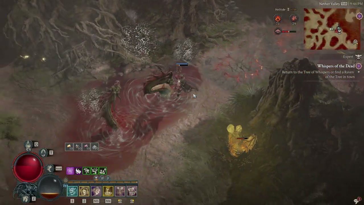 Diablo 4 Barbarian Helltide Leveling