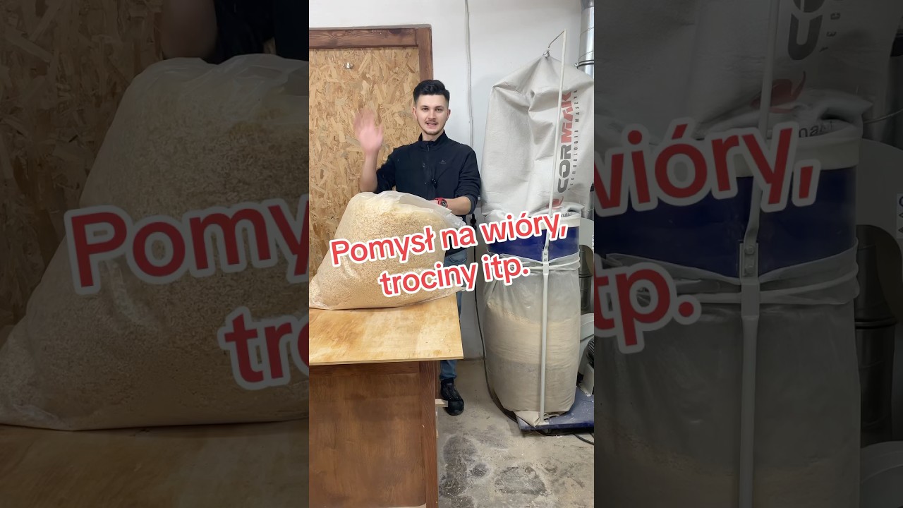 Pomysł na wi&oacute;ry, trociny itp. Znasz ten spos&oacute;b? #dregal #stolarnia #tips #stolarstwo #trociny