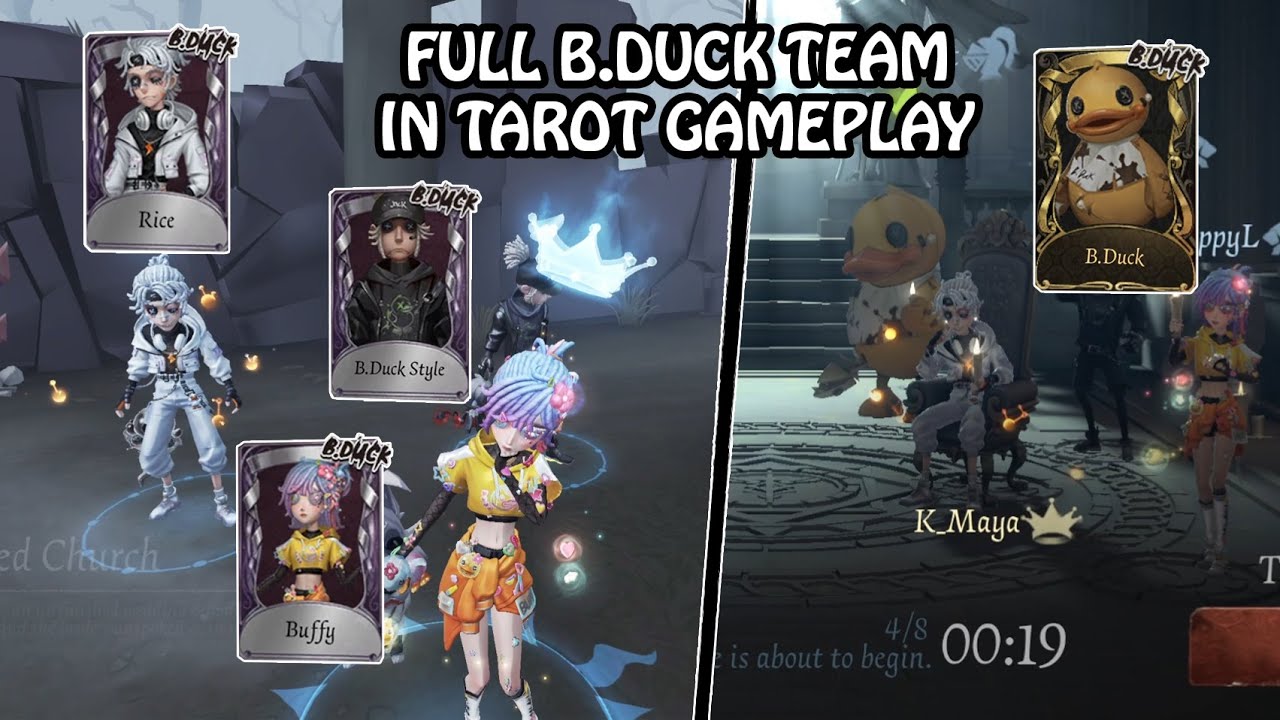 Full B.Duck Team in Tarot gameplay - Identity V